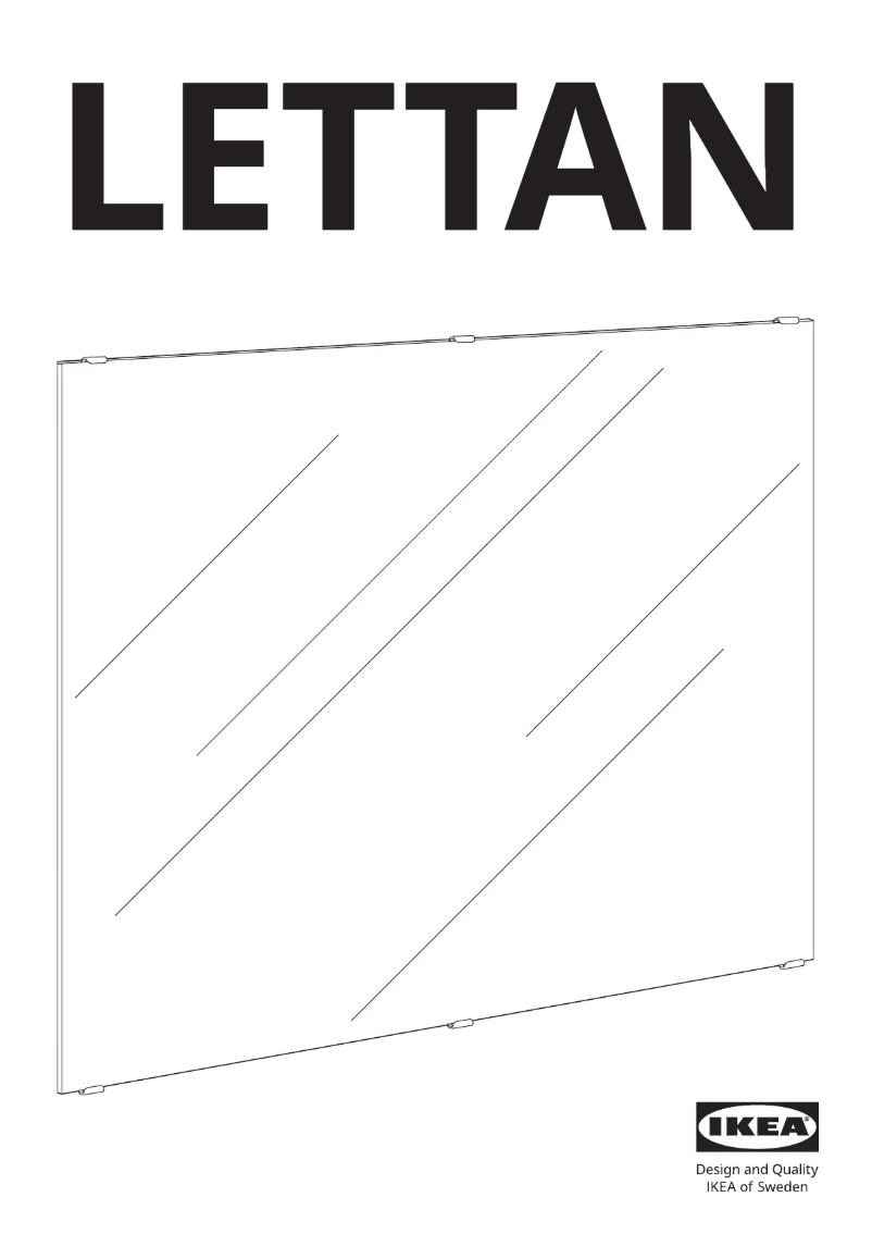 Page 1 de la notice Manuel utilisateur Ikea LETTAN 304.353.03