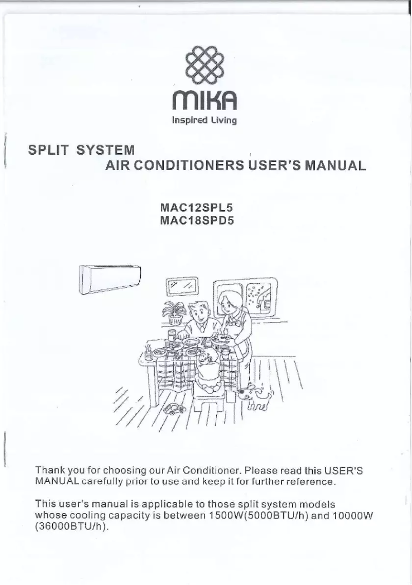 Página 1 del manual Manual de usuario Mika MAC12SPL5