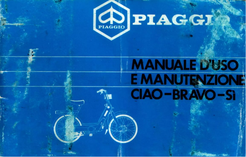 Page 1 de la notice Manuel utilisateur Piaggio Si
