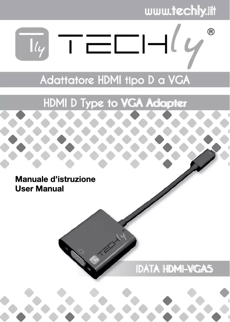 Page 1 de la notice Manuel utilisateur Techly IData HDMI-VGA5