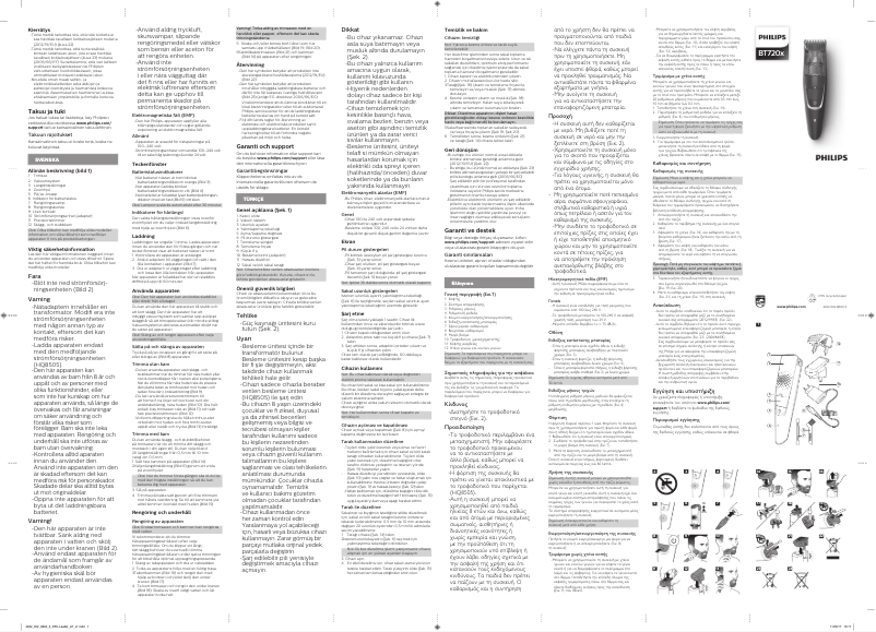 Page 1 de la notice Manuel utilisateur Philips Series 7000 BT7205