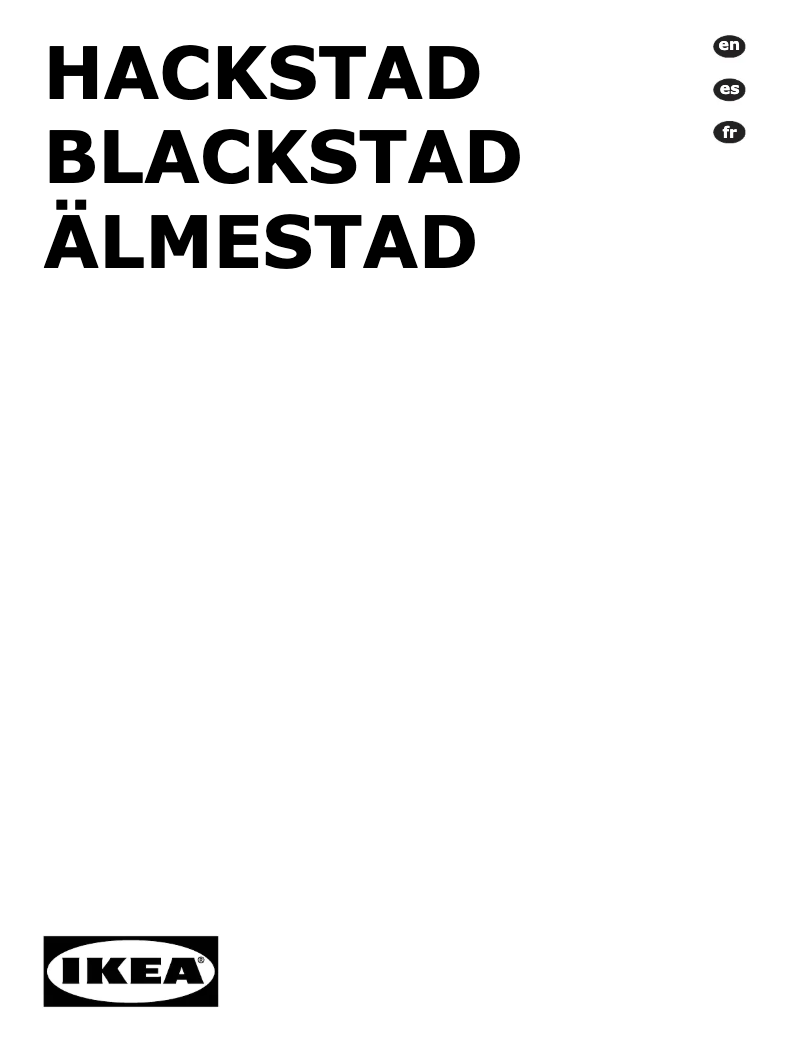 Page 1 de la notice Manuel utilisateur Ikea HACKSTAD 505.405.34