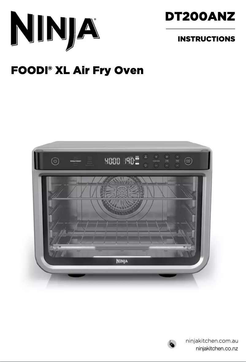 Page 1 de la notice Manuel utilisateur Ninja Foodi XL DT200