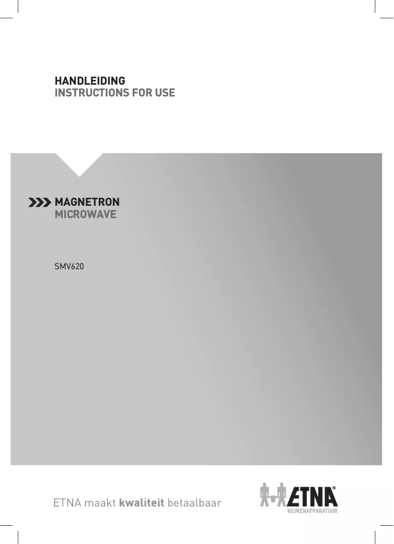 Page 1 de la notice Manuel utilisateur Etna SMV620BLA