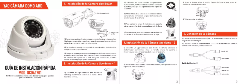 Page 1 de la notice Manuel utilisateur Qian QCDA1701