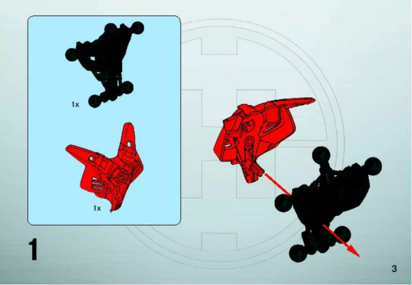 Page 1 de la notice Manuel utilisateur Lego Hero Factory William Furno