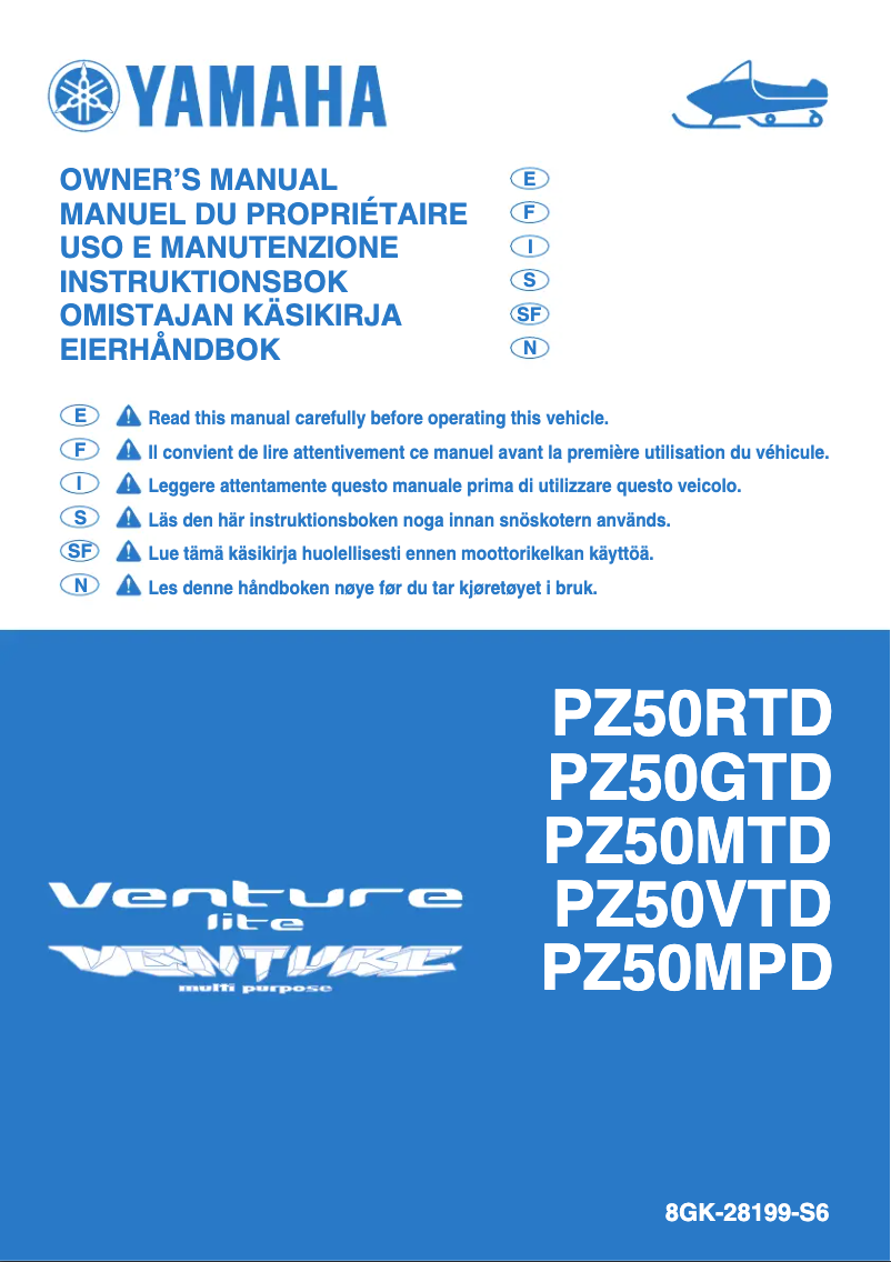 Page 1 of the manual User Manual Yamaha PHAZER R-TX (2013)