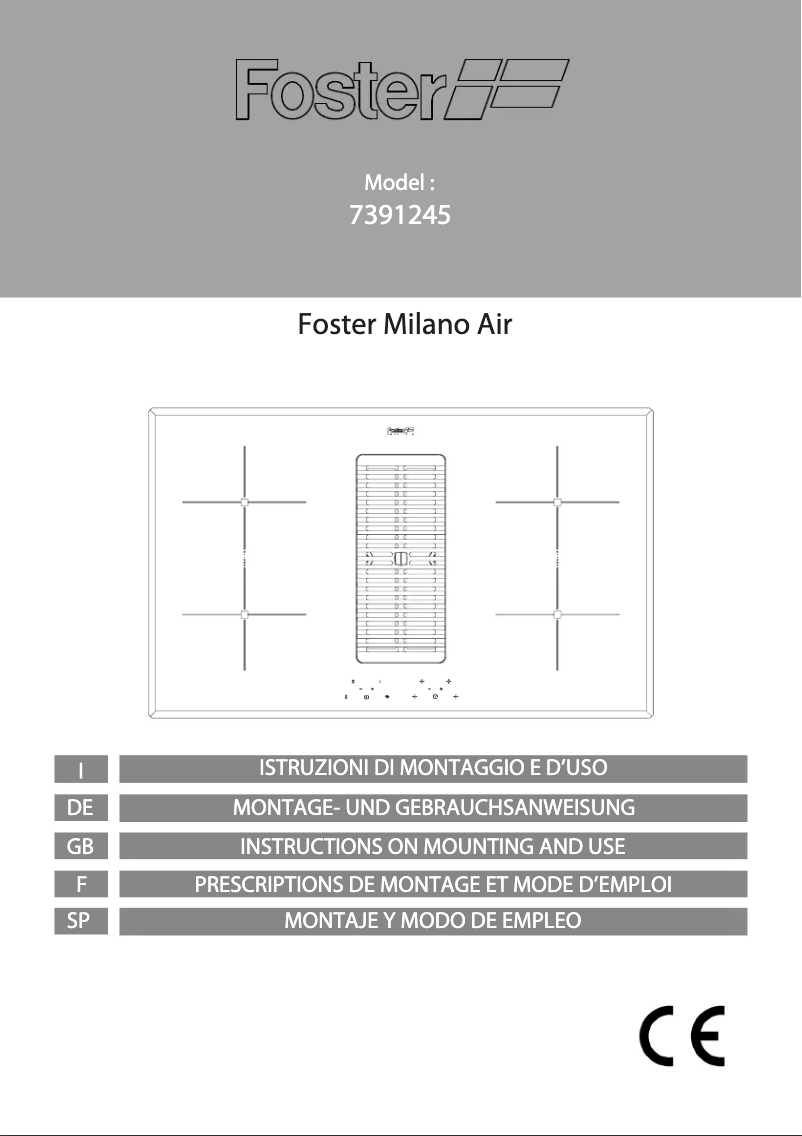 Page 1 de la notice Manuel utilisateur Foster 7391 245