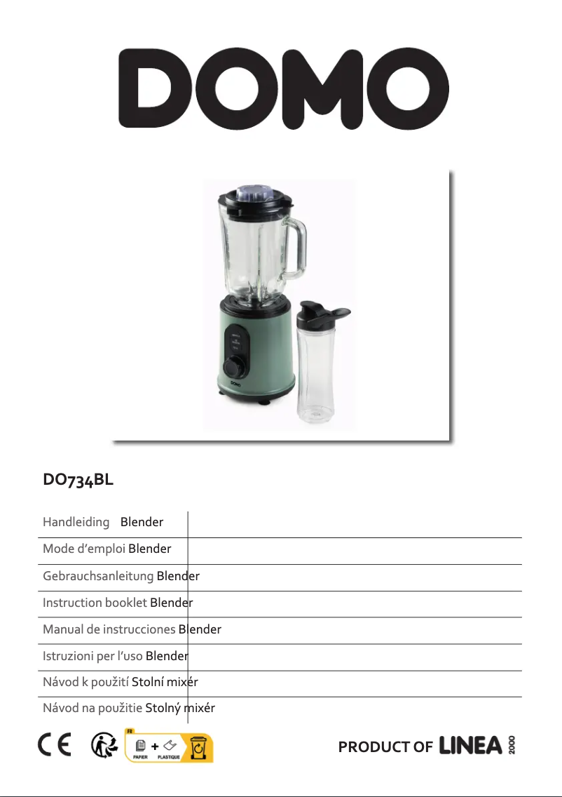 Page 1 de la notice Manuel utilisateur Domo DO734BL
