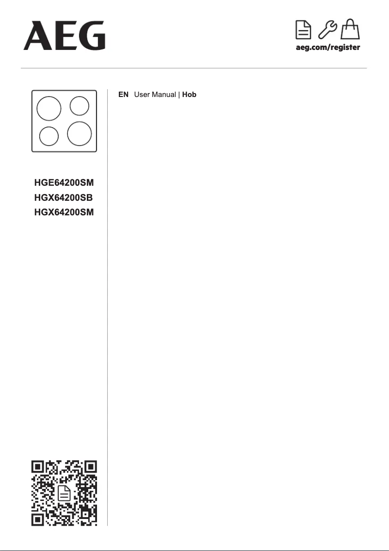 Page 1 de la notice Mode d'emploi AEG HGX64200SM