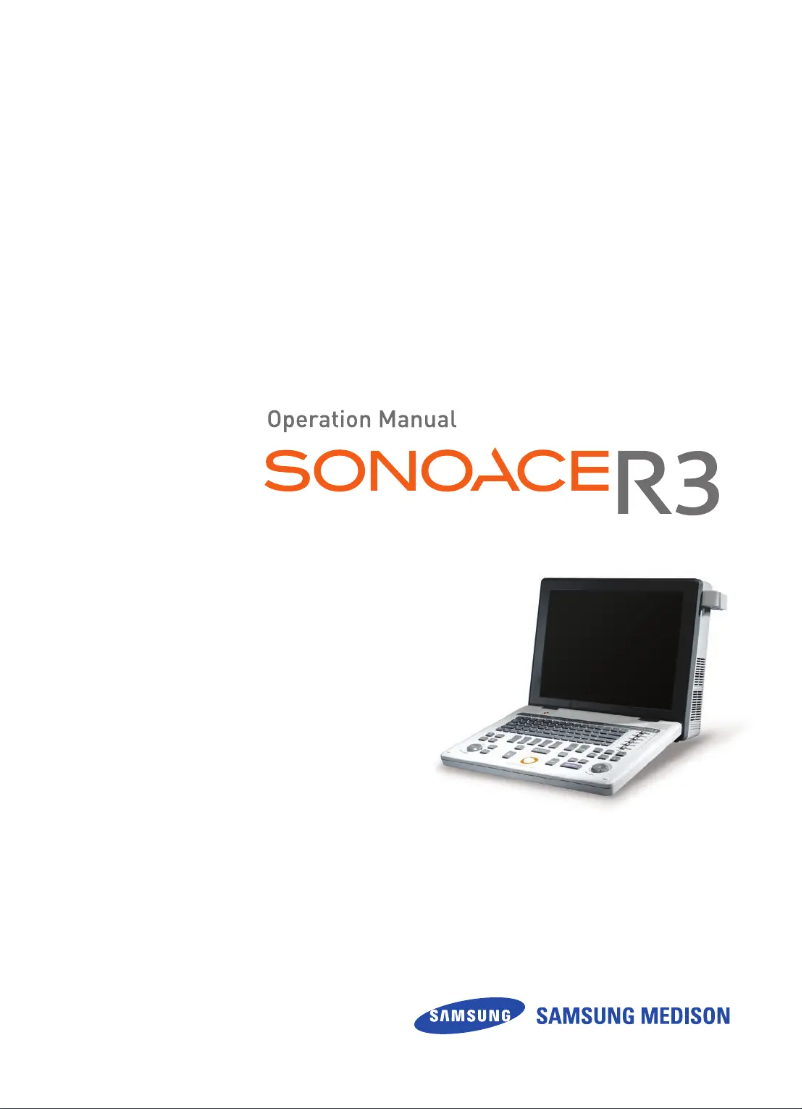 Página 1 del manual Manual de usuario Samsung SonoAce R3