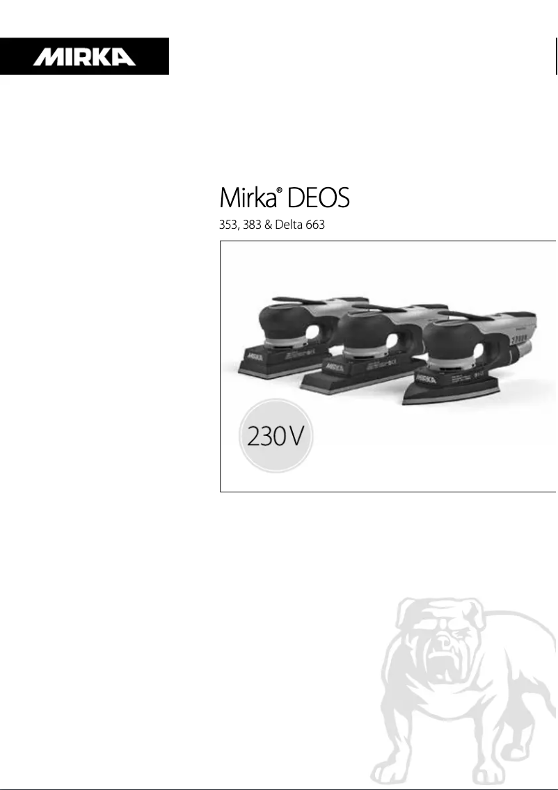 Page 1 de la notice Manuel utilisateur Mirka DEOS 663CV
