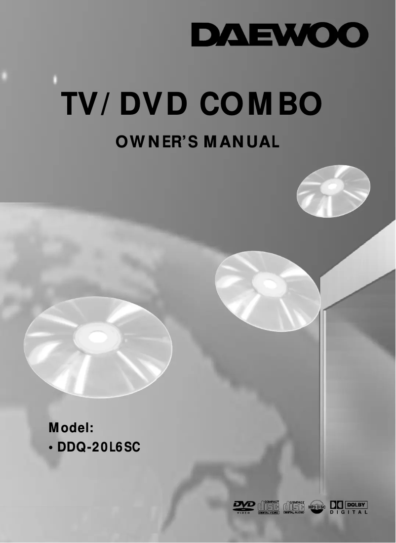 Page 1 of the manual User Manual Daewoo DDQ-20L6SC