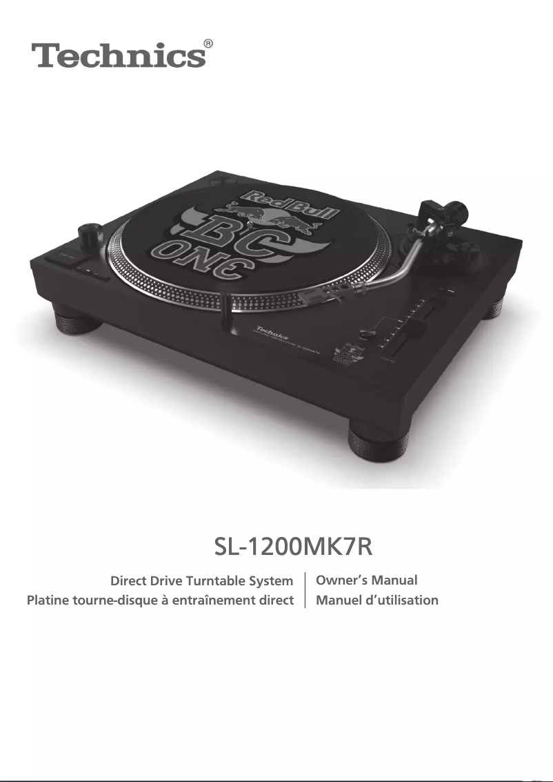 Page 1 de la notice Manuel utilisateur Technics SL-1200MK7R