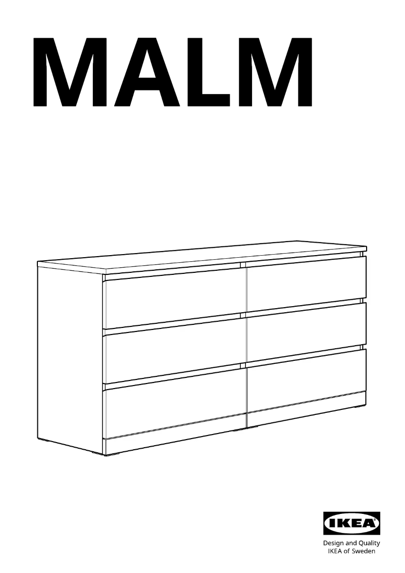 Page 1 de la notice Manuel utilisateur Ikea MALM 705.762.11