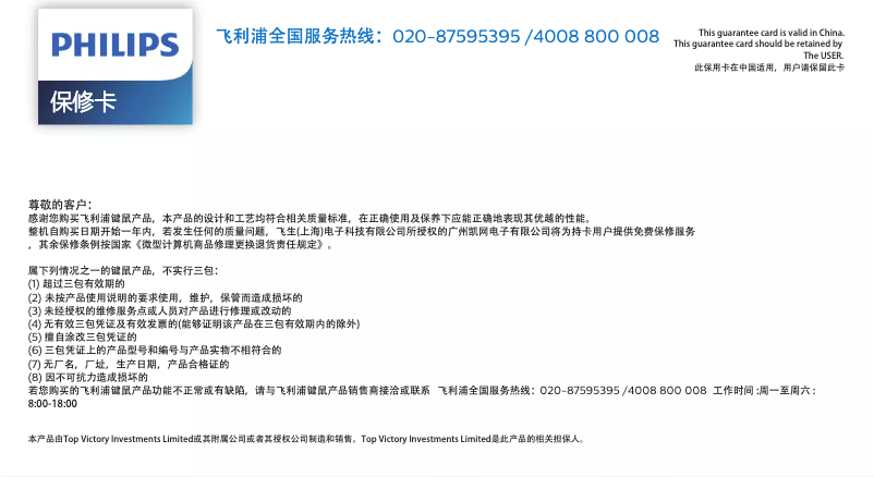 Page 1 of the manual User Manual Philips SPK7504