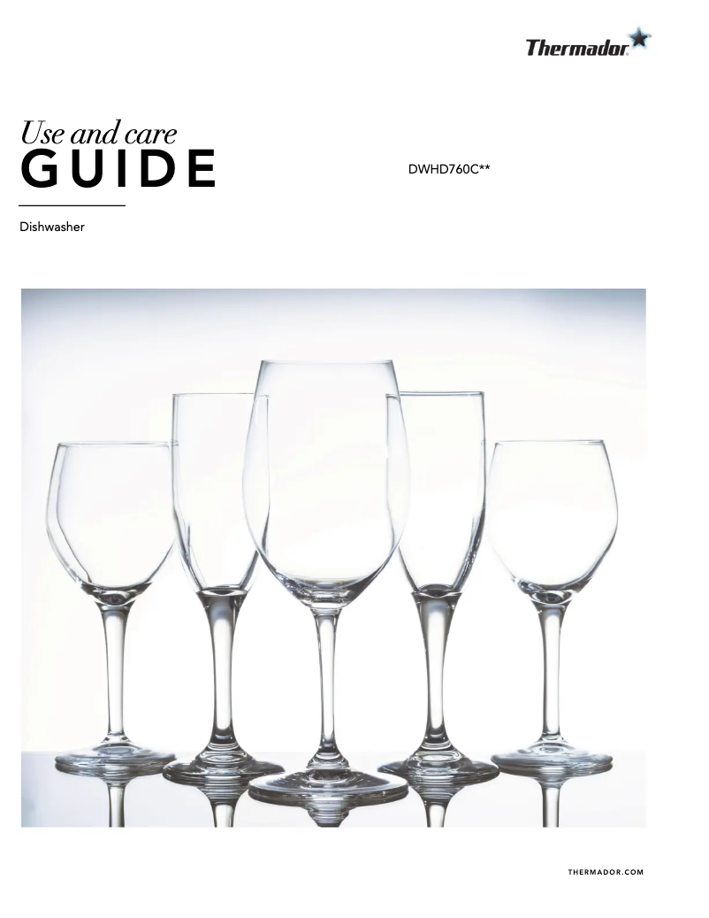 Página 1 del manual Manual de usuario Thermador DWHD760CFM