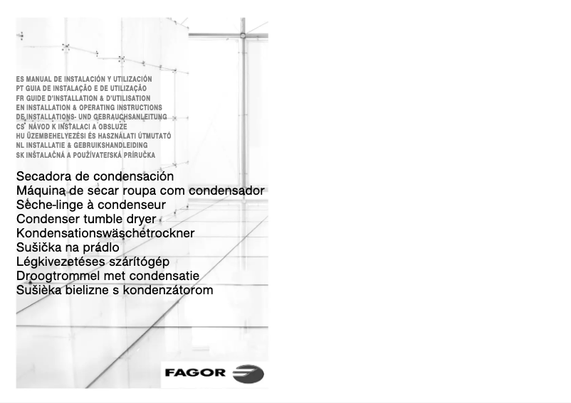 Page 1 de la notice Manuel utilisateur Fagor 1SF-70CB