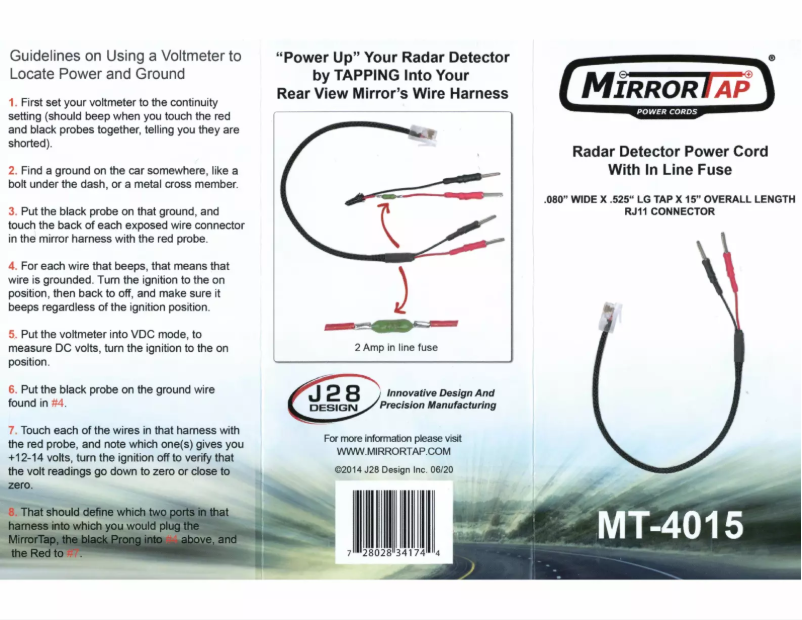 Page 1 de la notice Manuel utilisateur BlendMount MT-4015