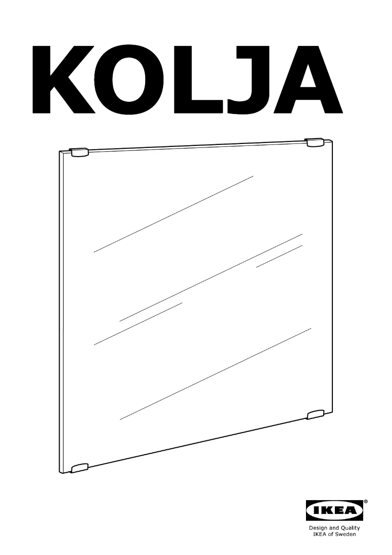 Page 1 de la notice Instructions / montage Ikea KOLJA