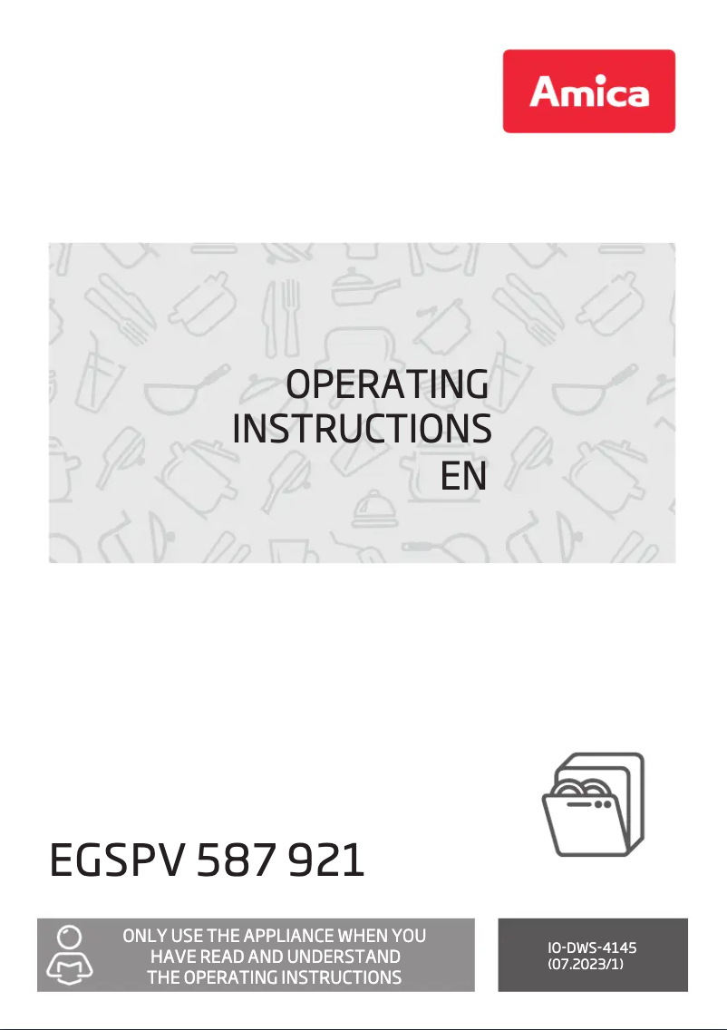 Page 1 de la notice Manuel utilisateur Amica EGSPV 587 921