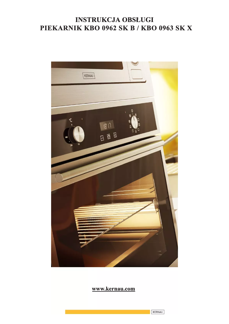 Página 1 del manual Manual de usuario Kernau KBO 0963 SK X