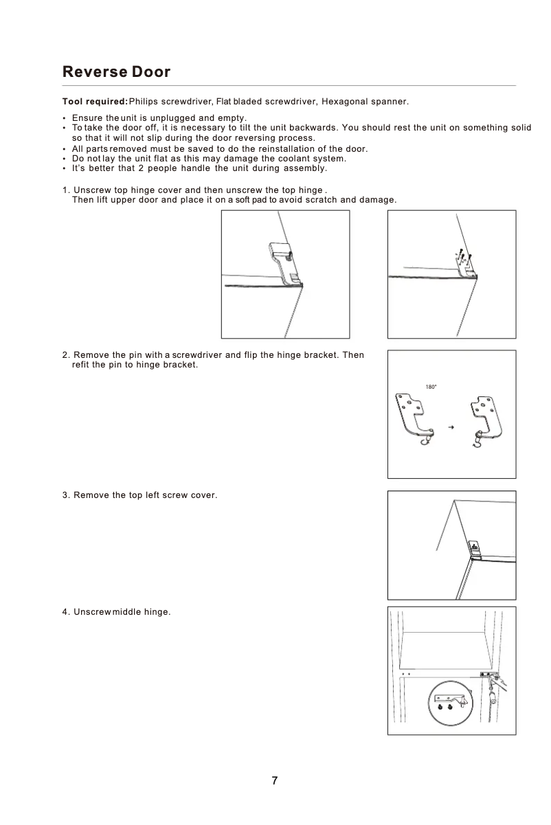 Page 1 de la notice Instructions / montage Avanti FF10B0W