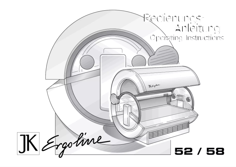 Page 1 de la notice Manuel utilisateur Ergoline JK 58