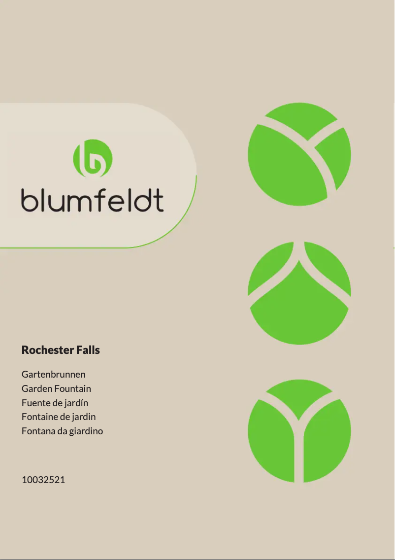 Page 1 de la notice Manuel utilisateur Blumfeldt Rochester Falls
