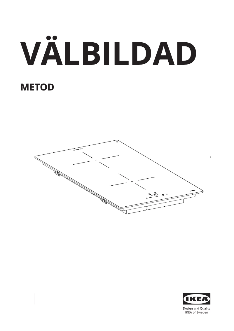 Page 1 de la notice Instructions / montage Ikea VÄLBILDAD