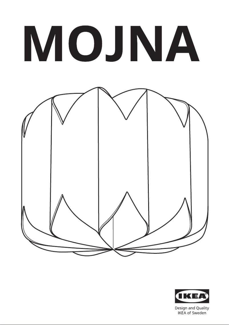 Page 1 de la notice Manuel utilisateur Ikea MOJNA 004.518.65