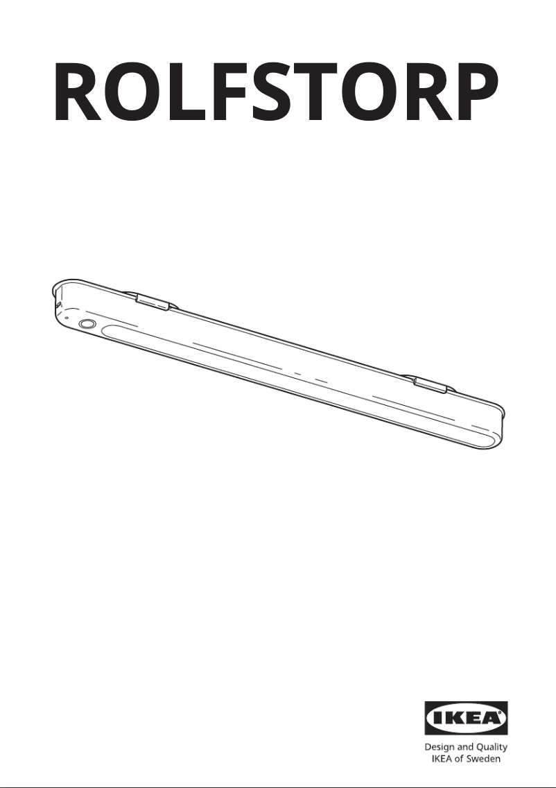 Page 1 de la notice Manuel utilisateur Ikea ROLFSTORP 405.199.29