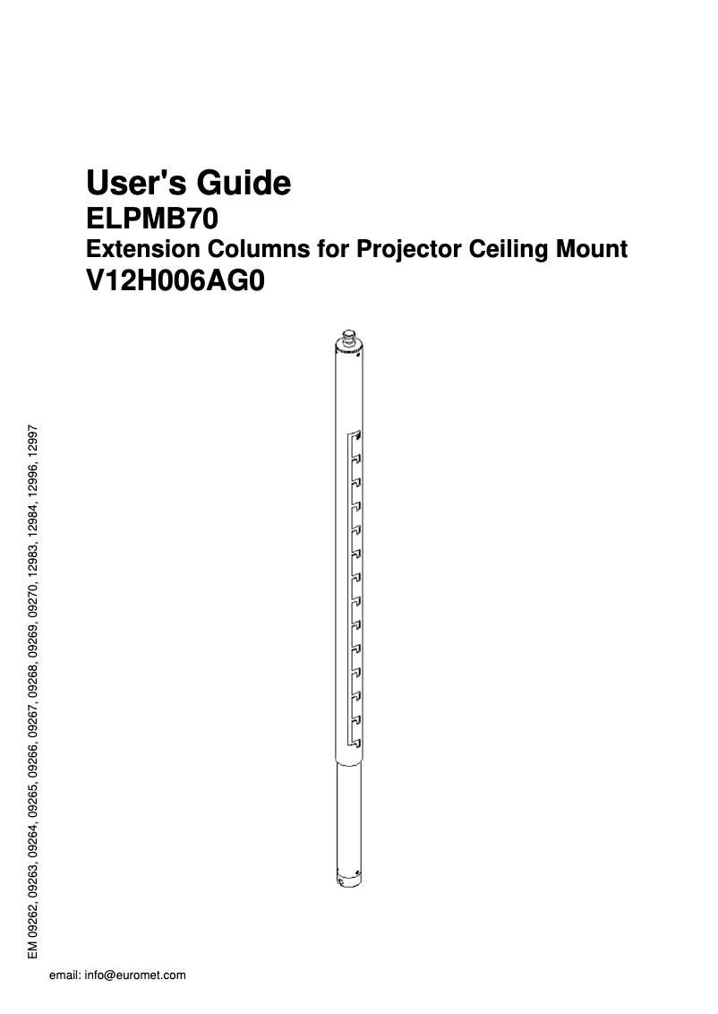 Página 1 del manual Manual de usuario Epson ELPMB70
