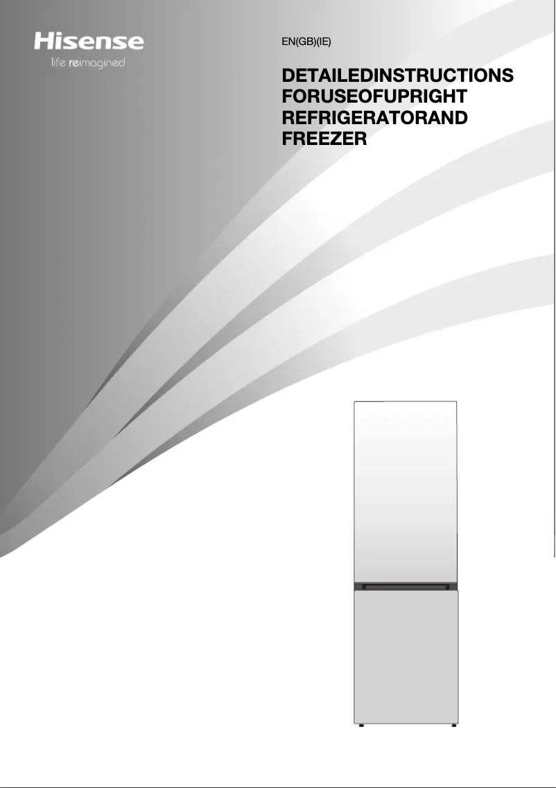 Page 1 de la notice Manuel utilisateur Hisense RB470N4SICUK