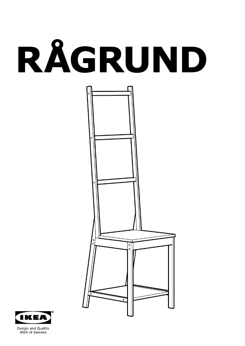 Page 1 de la notice Manuel utilisateur Ikea RÅGRUND 902.530.74