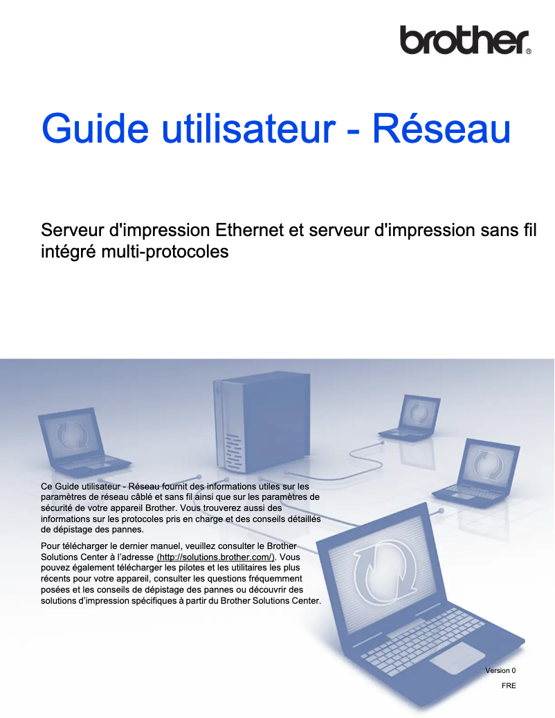 Page 1 de la notice Manuel utilisateur Brother HL-S7000DN