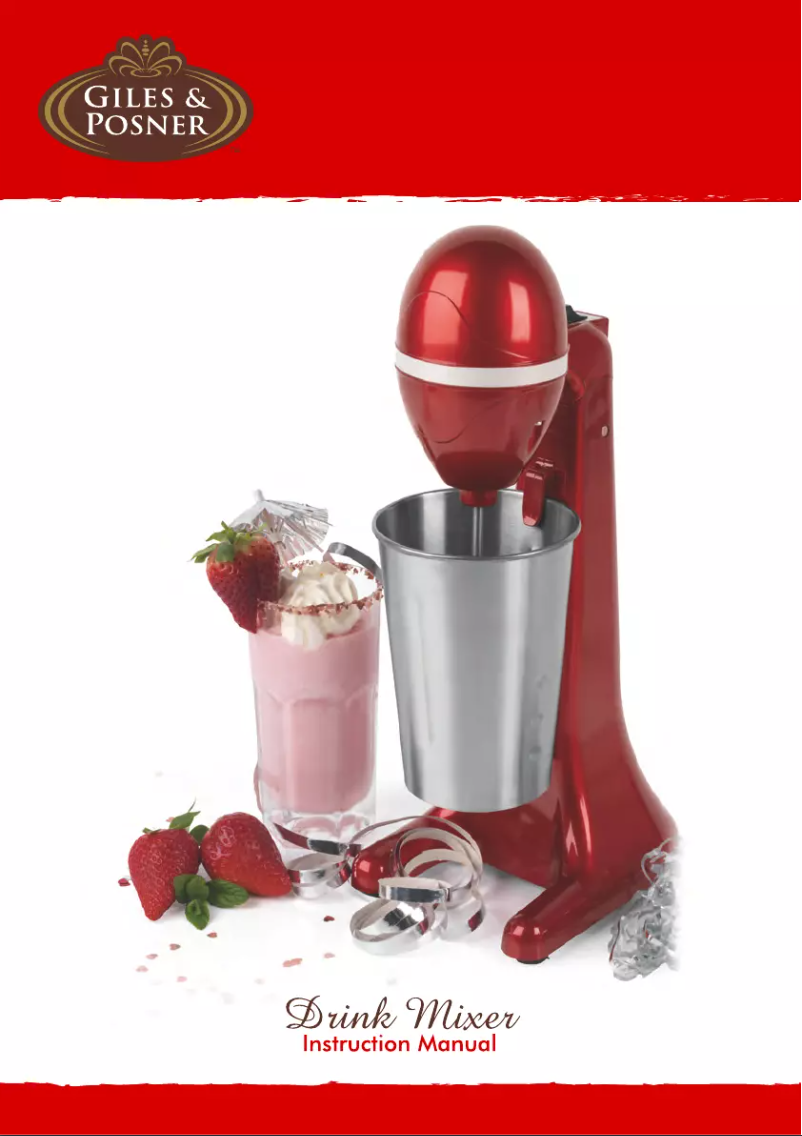 Page 1 de la notice Manuel utilisateur Giles & Posner EK1863