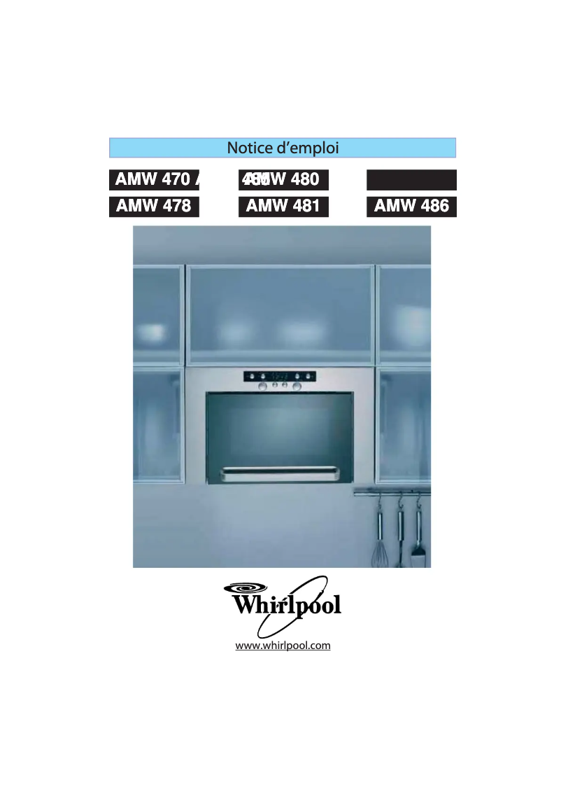 Page 1 de la notice Manuel utilisateur Whirlpool AMW 480 AL