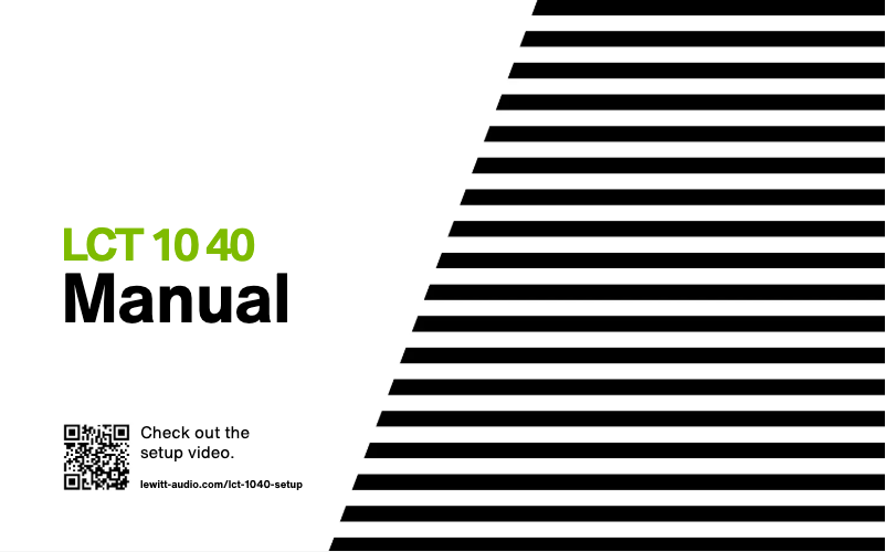 Imagen de la primera página del manual del dispositivo LCT 1040