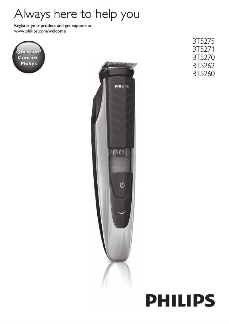 Page 1 de la notice Manuel utilisateur Philips Series 5000 BT5271