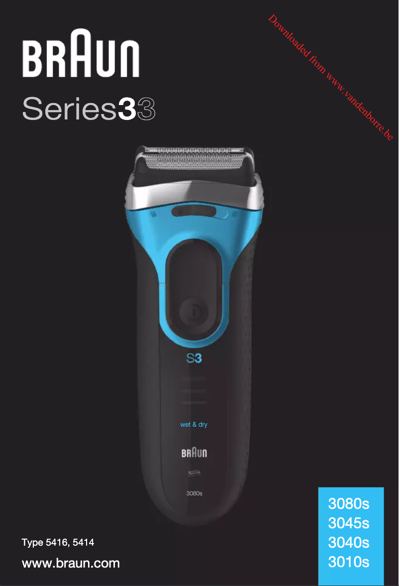 Page 1 de la notice Manuel utilisateur Braun Series 3 3040s