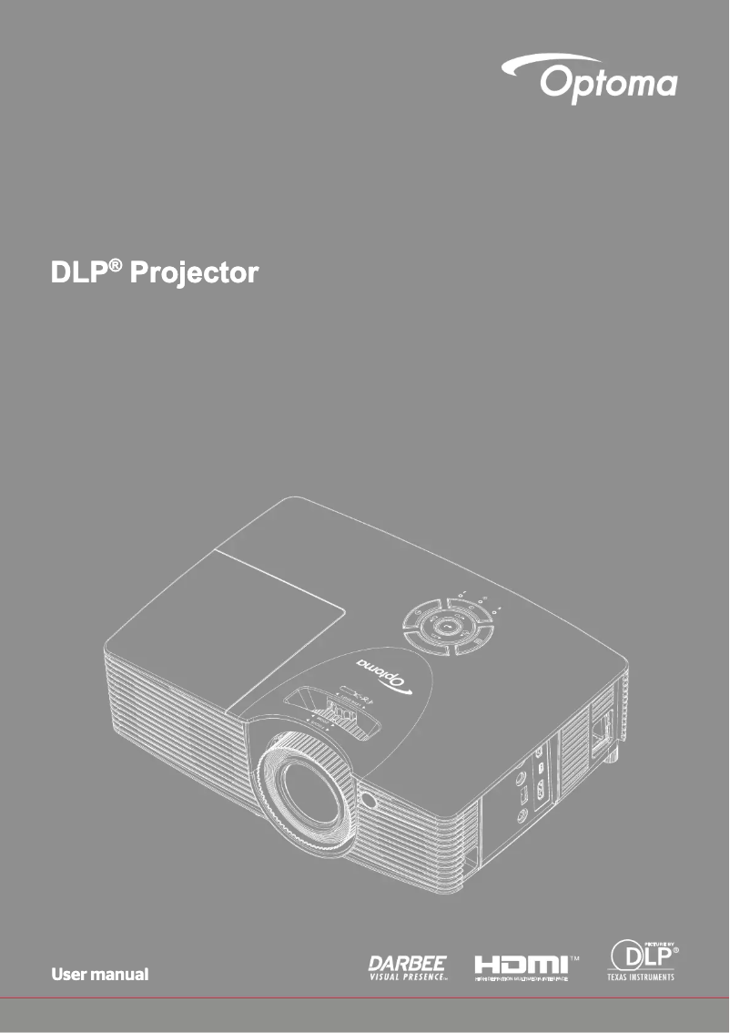 Page 1 de la notice Manuel utilisateur Optoma HD152X