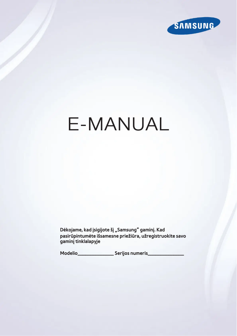 Página 1 del manual Manual de usuario Samsung UE60H7000STXXH