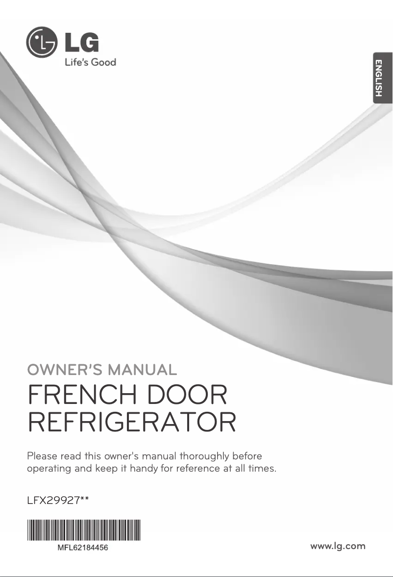 Page 1 de la notice Manuel utilisateur LG LFX29927SW