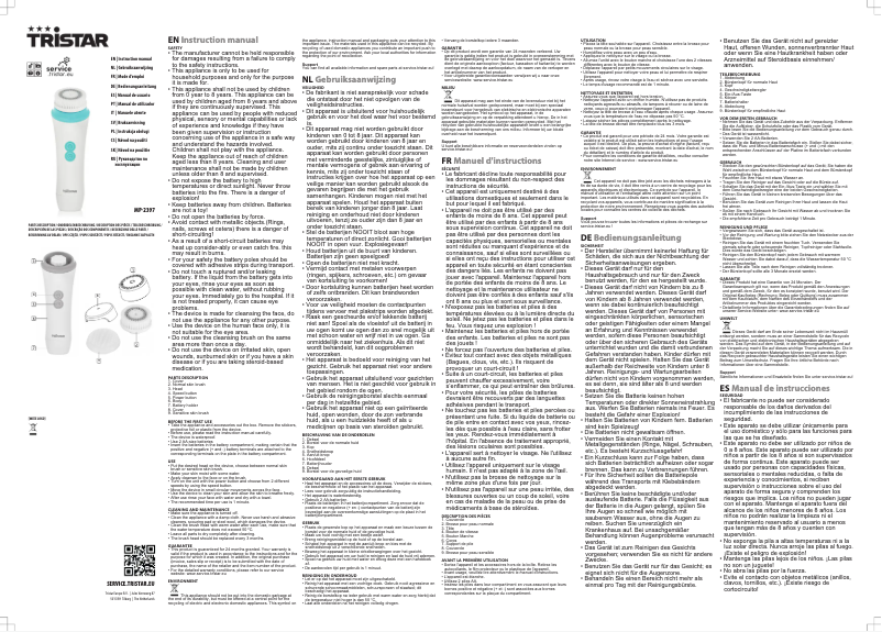 Página 1 del manual Manual de usuario TriStar MP-2397