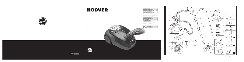 Page 1 de la notice Manuel utilisateur Hoover TX51PAR 011