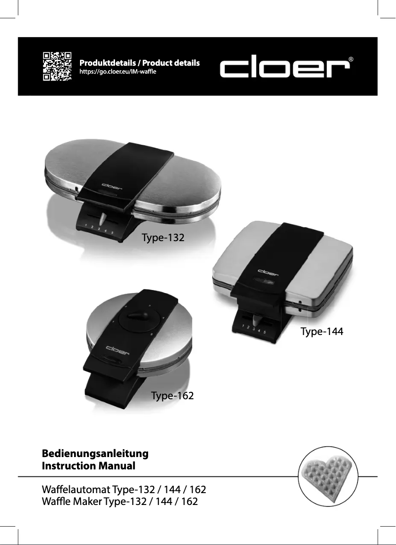 Page 1 de la notice Manuel utilisateur Cloer 1629