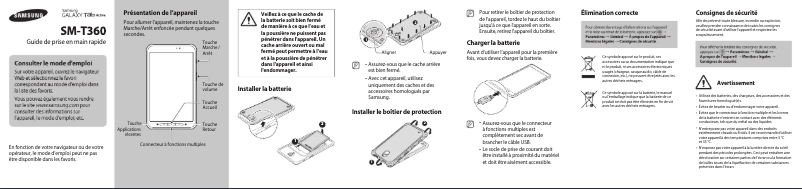 Page 1 de la notice Guide d'installation Samsung Galaxy Tab Active