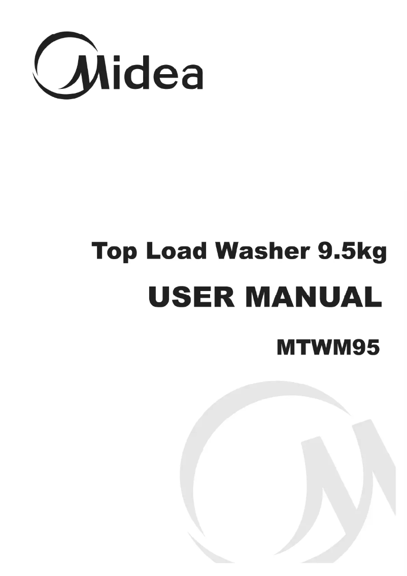 Page 1 de la notice Mode d'emploi Midea MTWM95