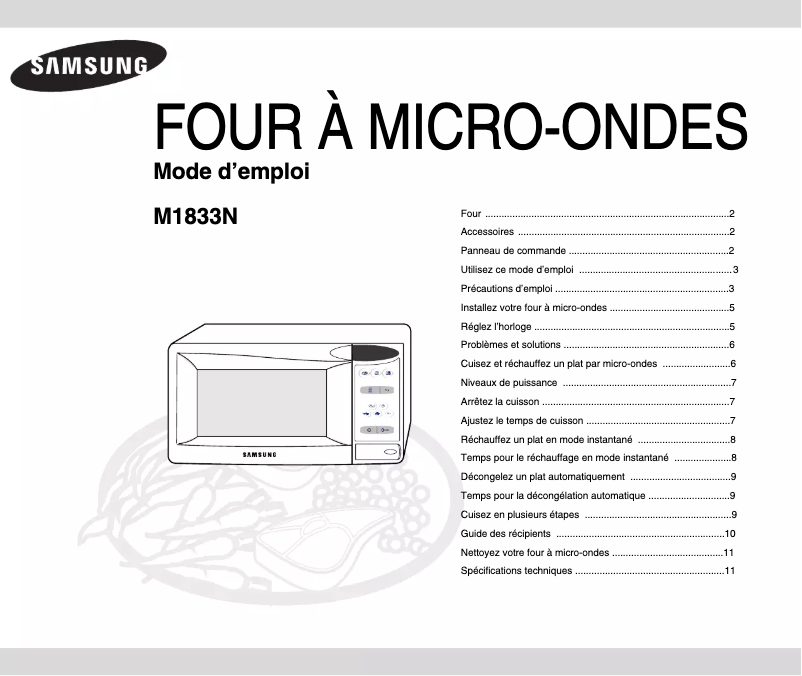Página 1 del manual Manual de usuario Samsung M1833N